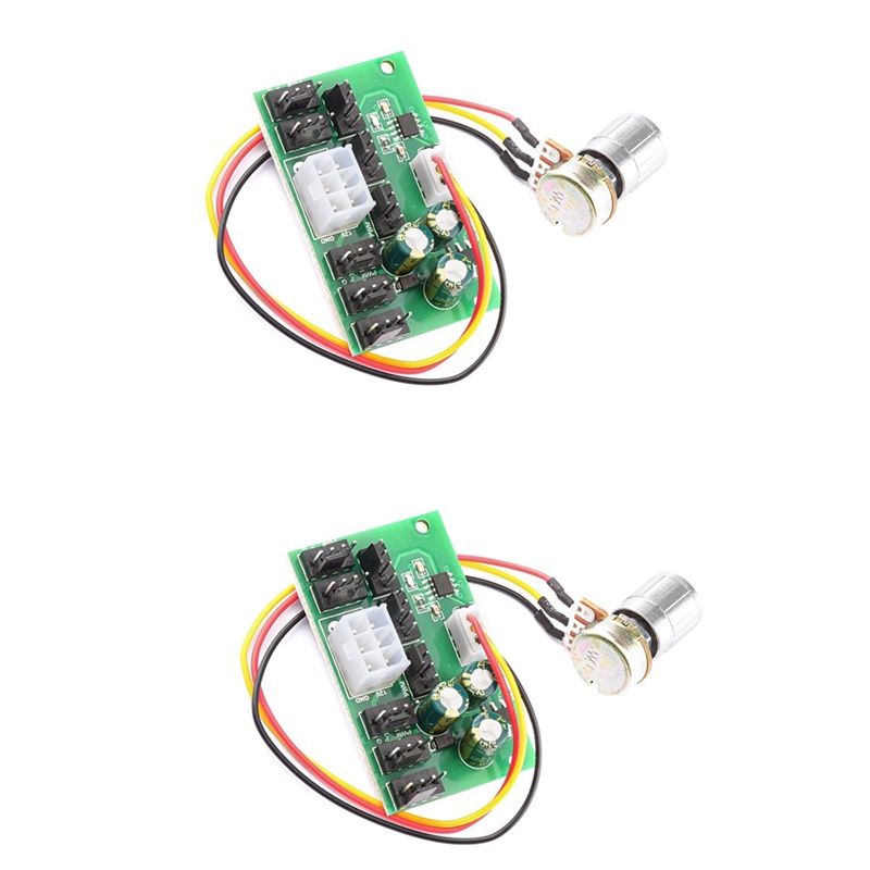 Set 2 Bảng Mạch Điều Khiển Tốc Độ Quạt Máy Tính 8 Cổng 4-Pin PWM