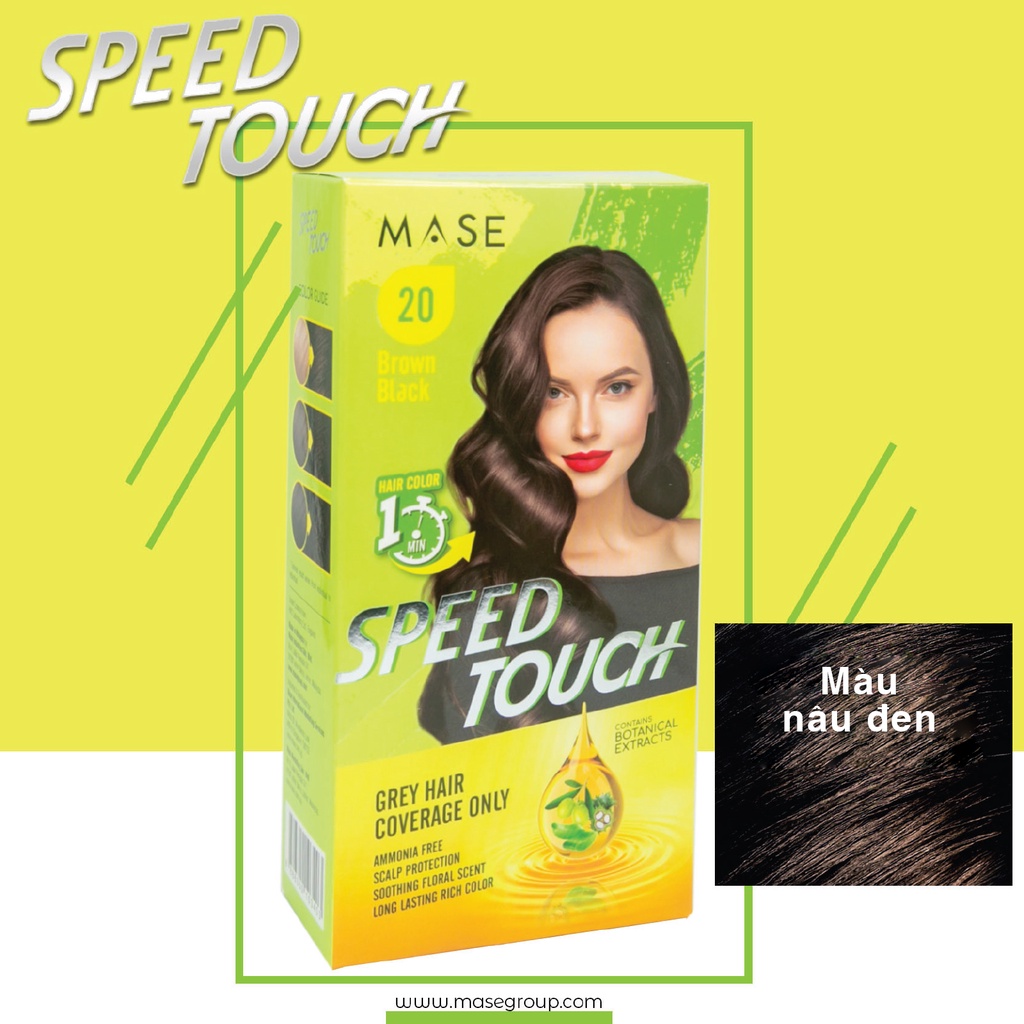Thuốc Nhuộm Tóc Phủ Bạc Speed Touch 1 Phút