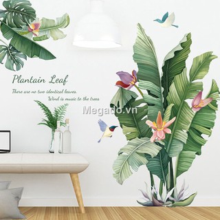 Decal dán tường cây chuối rừng A288