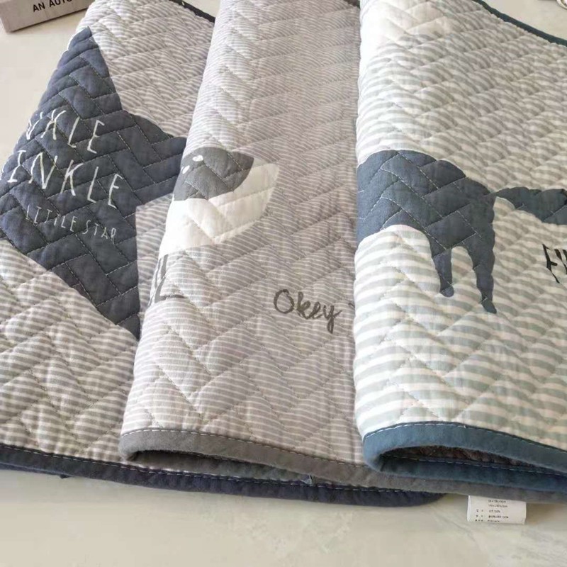 Thảm chùi chân quilt thảm vải chần bông cotton thấm hút tốt