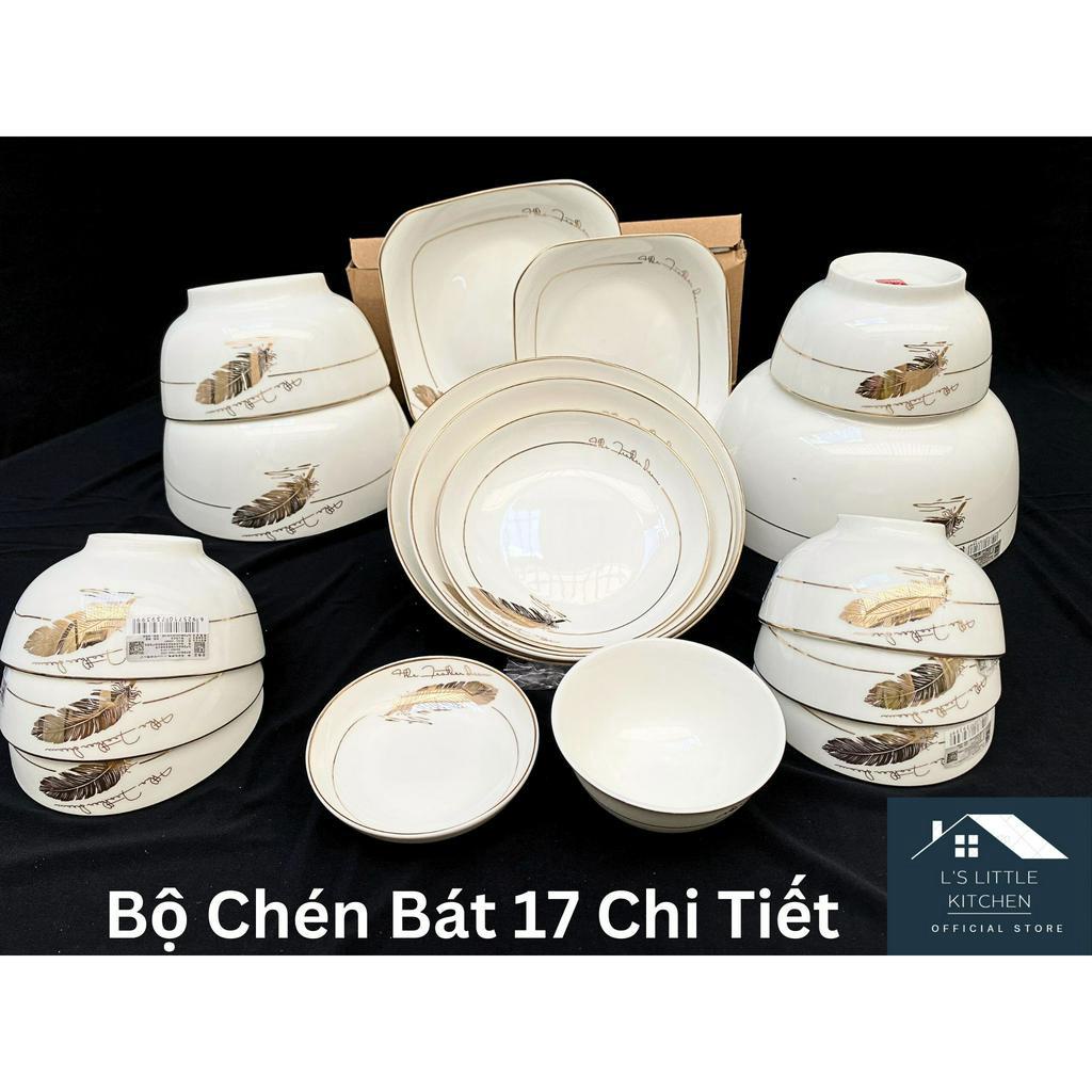 Đĩa Vuông Sứ Siêu Nhẹ Hoa Văn Lông Vũ, Dĩa Vuôn Sứ Cao Cấp