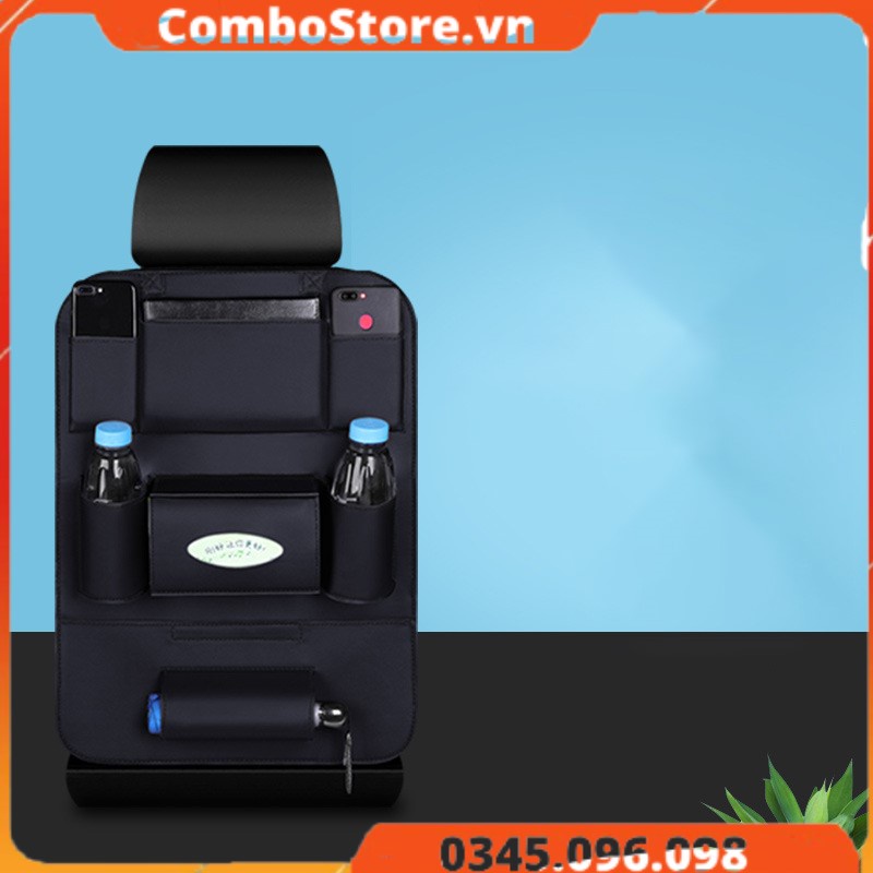 Túi treo đồ sau ghế ô tô da simili - Túi để đồ treo sau lưng ghế xe hơi da simili