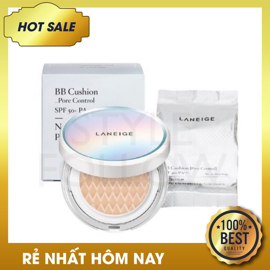 (chuẩn auth) (chuẩn auth) Phân nước kiềm dầu Laneige BB Cushion Pore Control + 1 phấn phụ