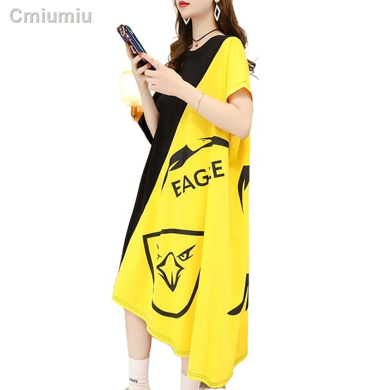 ❁✜Sản phụ mặc váy lưới dài qua đầu gối người nổi tiếng mặc váy / suit cỡ lớn rộng rãi