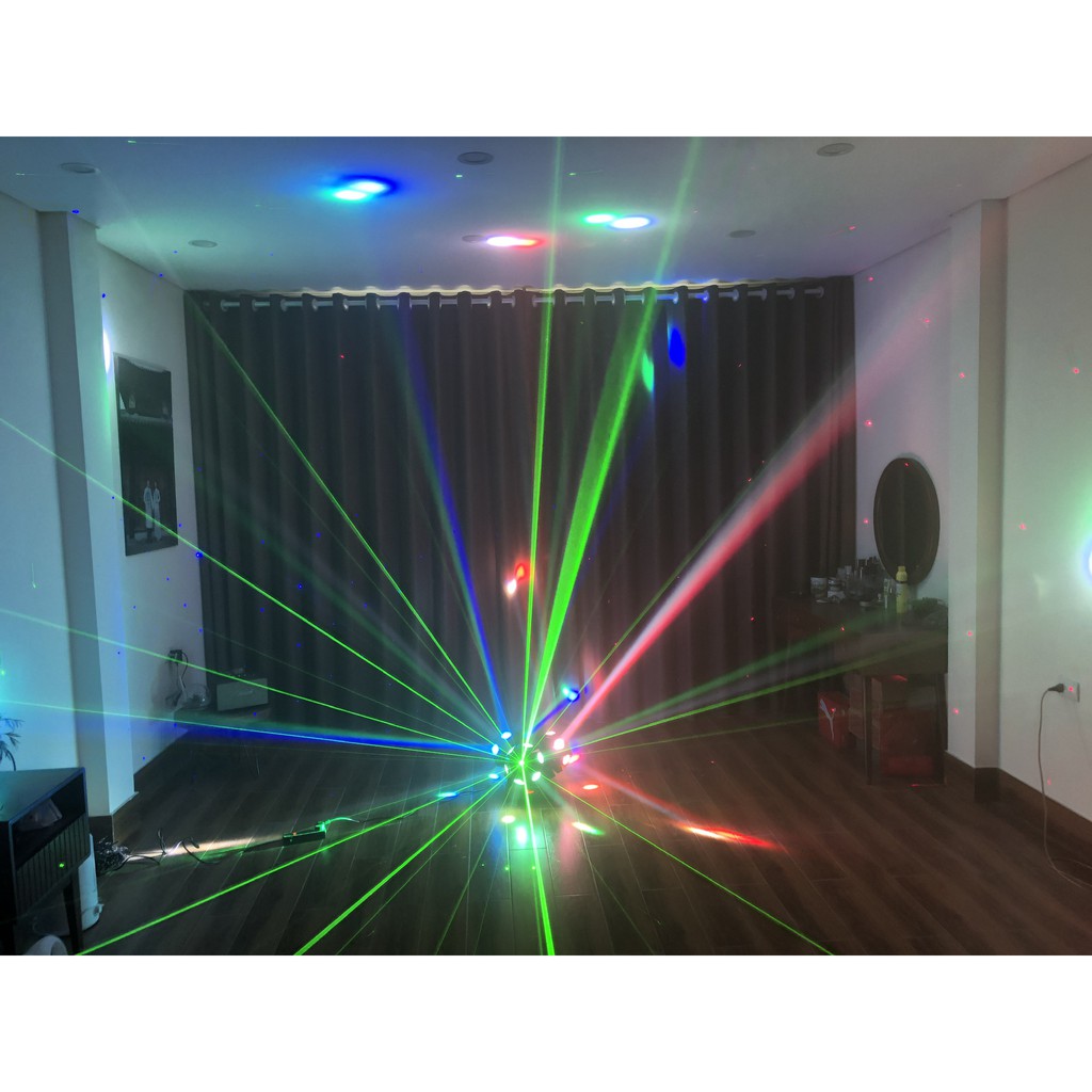 Đèn Moving 18 Mắt 3 Đầu Đảo Xoay