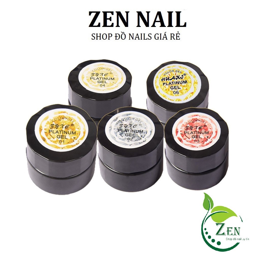 Gel nhũ Huaxi Platinum chính hãng - Gel nhũ nail vẽ móng chuyên dụng (lẻ 1 hũ)