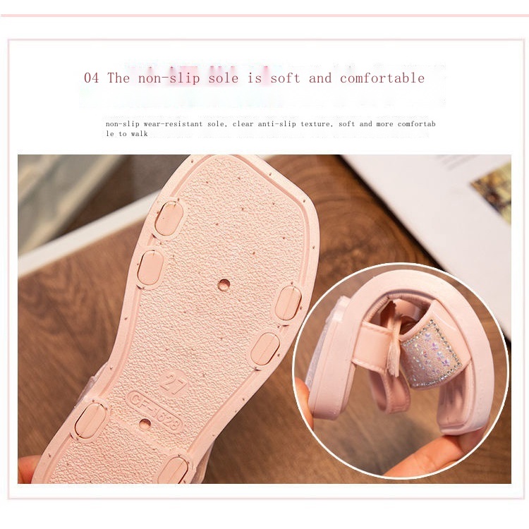 Xăng đan Đế Mềm Đính Đá Thời Trang Mùa Hè Hàn Quốc Cho Nữ Trung Niên 2022