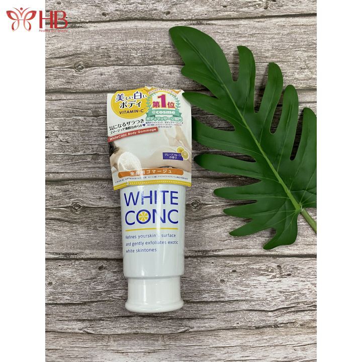 [Rẻ vô địch] Tẩy Da Chết Body Trắng Da  White ConC 180g Số 1 Cosme Nhật Bản