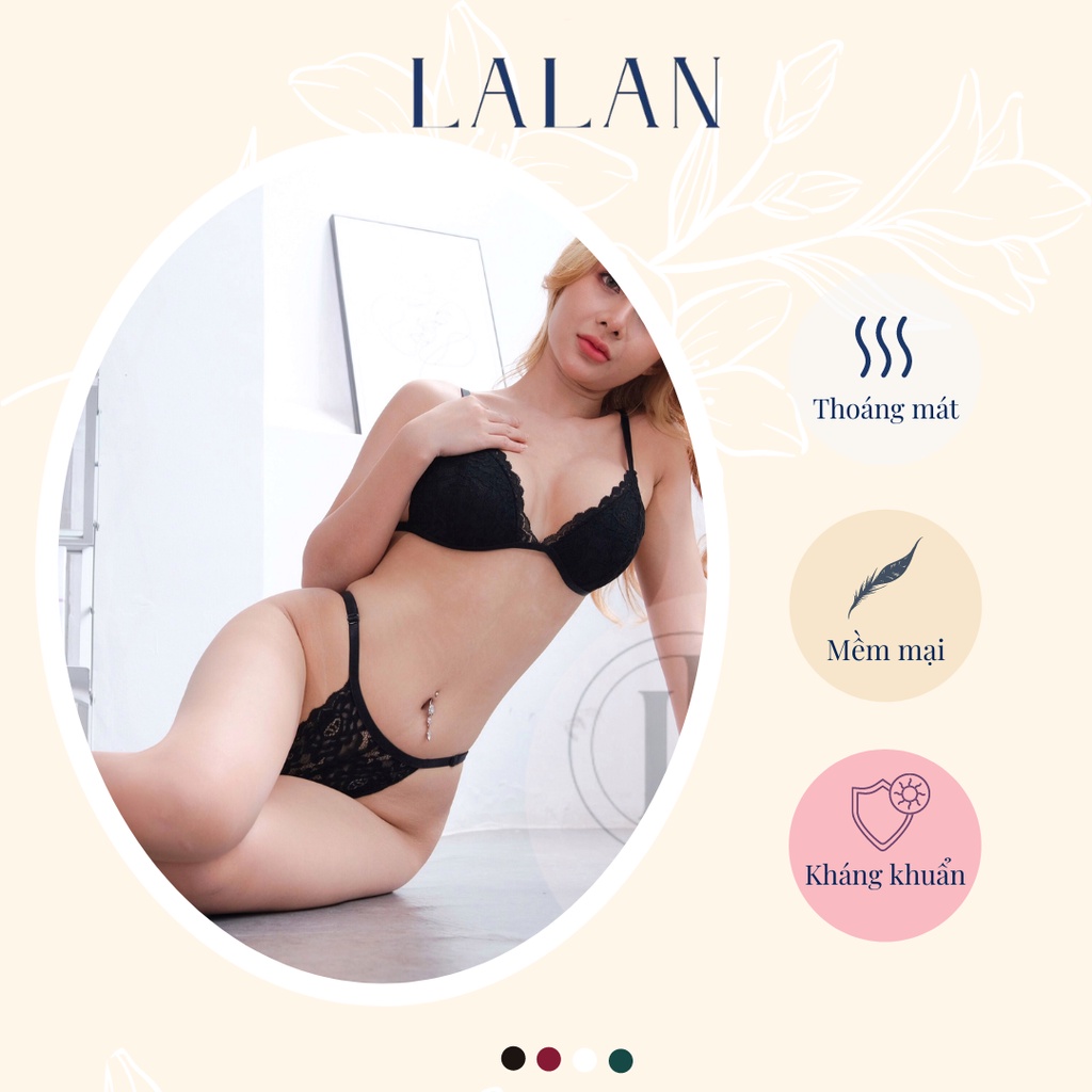 Set đồ lót ren lọt khe-💝FREESHIP💝 Set áo ngực ren Kèm Quần Lót lọt khe Freesize <59kg