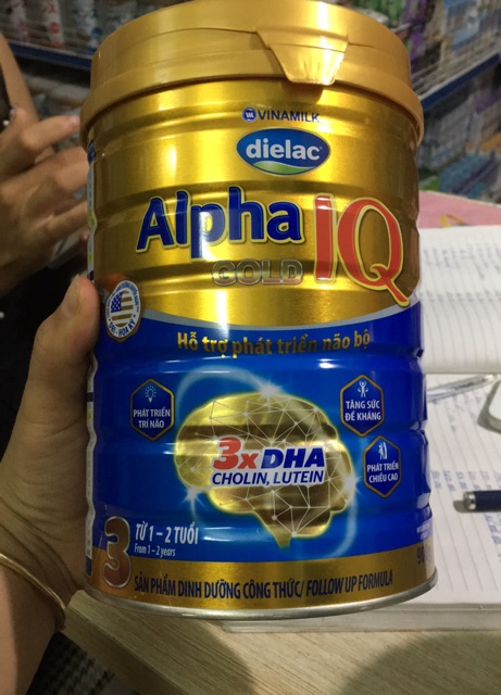 Sữa Dielac alpha gold 3 900g cho trẻ 1-2 tuổi Mẫu mới