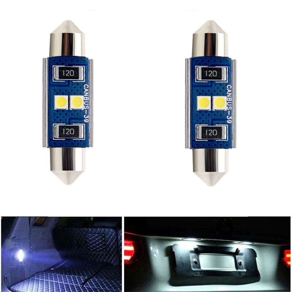2 Đèn LED Đọc Sách DC12V 3030 2SMD COB Không Lỗi Cho Xe Hơi