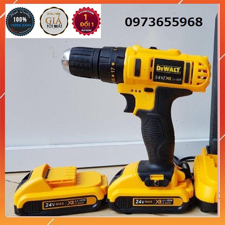 máy khoan dewalt 24v  ( SIÊU RẺ )  LÕI ĐỒNG  BỀN BỈ , 3 CHỨC NĂNG