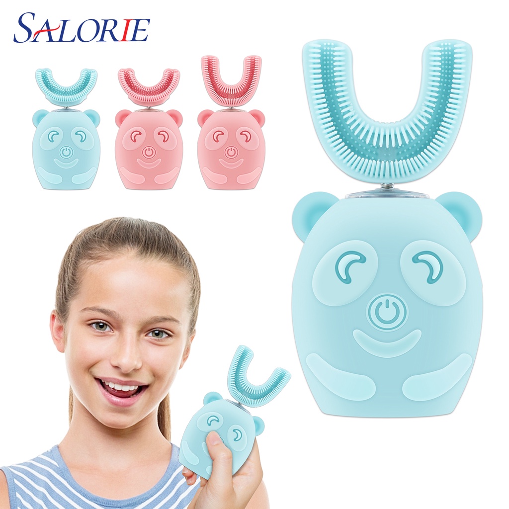 Bàn Chải Đánh Răng Bằng Silicone Hình Chữ U Dành Cho Trẻ Em