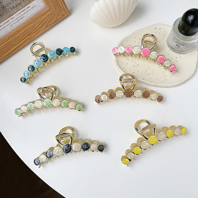 Kẹp Tóc Hình Cá Mập Bằng Kim Loại Đa Năng Tiện Dụng