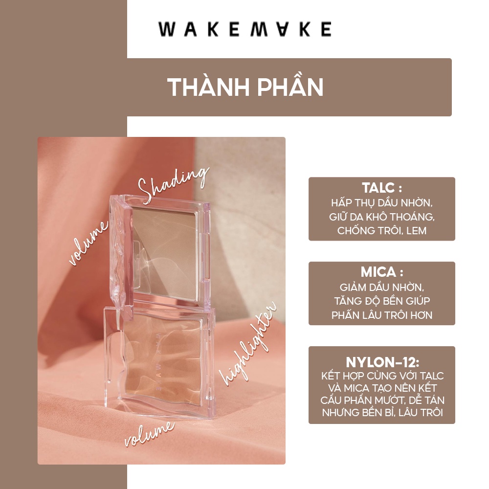 Bảng Phấn Tạo Khối Wakemake Mix Blurring Volume Shading 10g