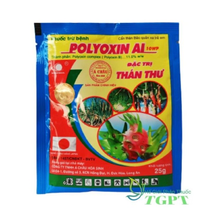 Thuốc trừ bệnh POLYOXIN AL 10WP - ĐẶC TRỊ THÁN THƯ - 25g