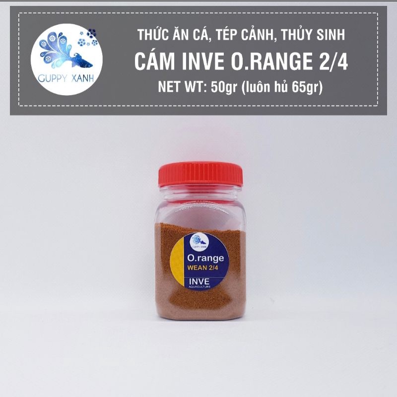 Thức ăn cá inve O.range thế hệ mới - Cám inve Orange 1/2 2/4 3/5 5/8