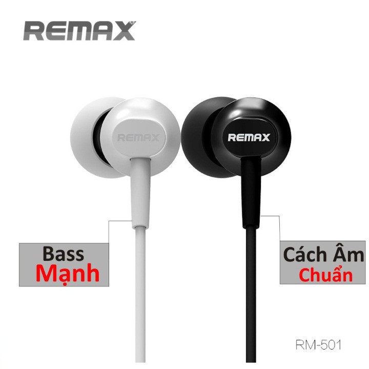 Tai Nghe Nhét Tai Remax RM-501 Có Micro Đàm Thoại