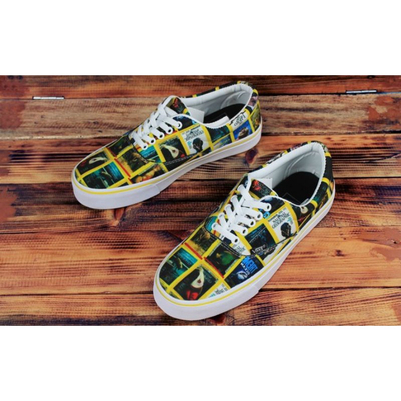 Giày thể thao nam màu đen thời trang năng động FULL BLACK VANS