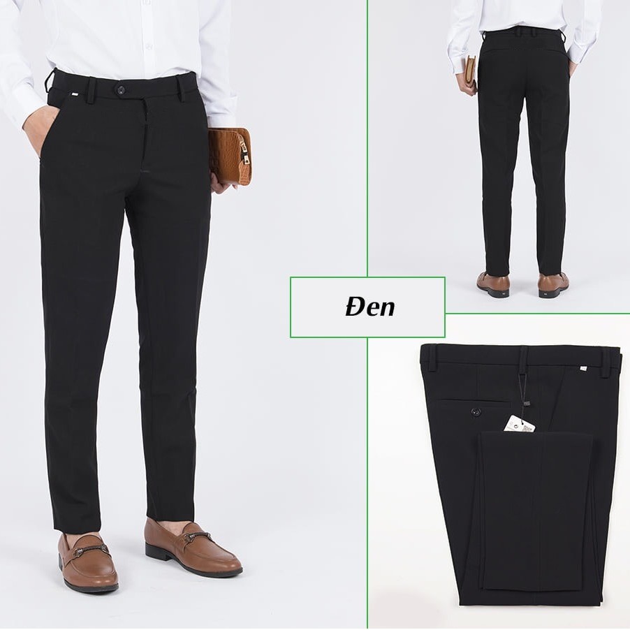 Quần tây nam quần âu nam vải tuyết dáng slimfit co giãn nhẹ giá rẻ chất lượng tốt