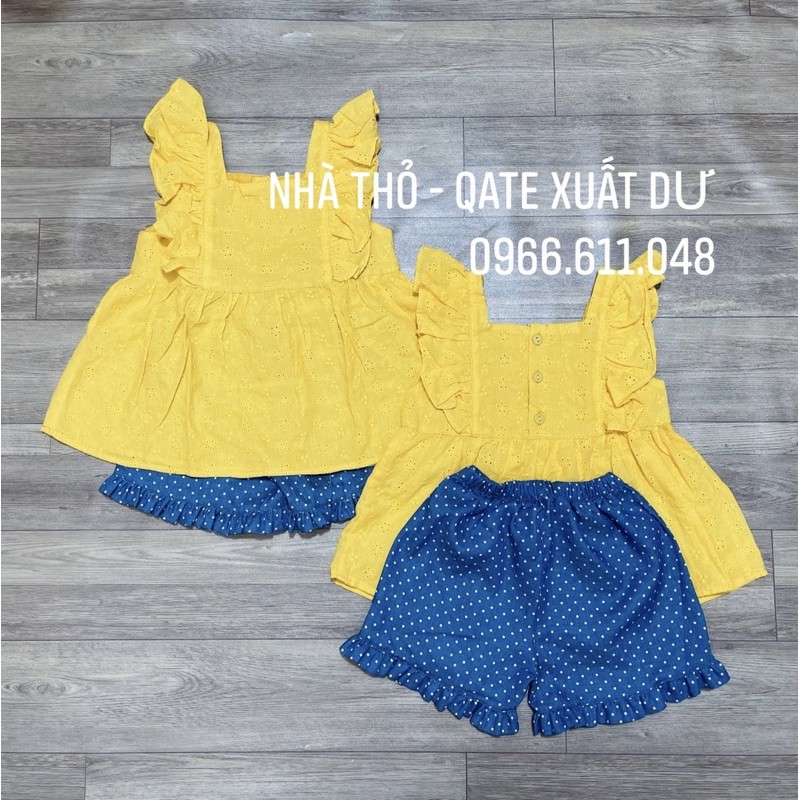 Set bộ thô thêu cao cấp cho bé gái (bé từ 11-40kg)