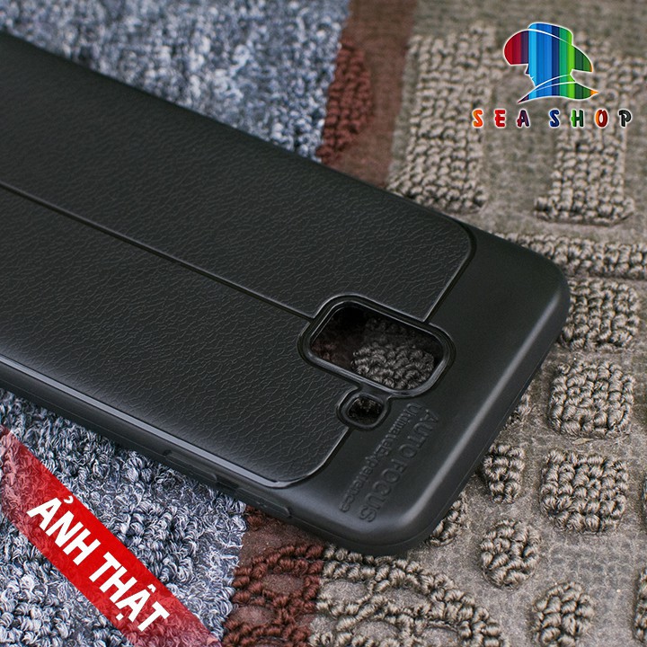 Ốp lưng Samsung Galaxy J6 / SM-J600 vân da loại A - nhựa dẻo - chống trơn trượt