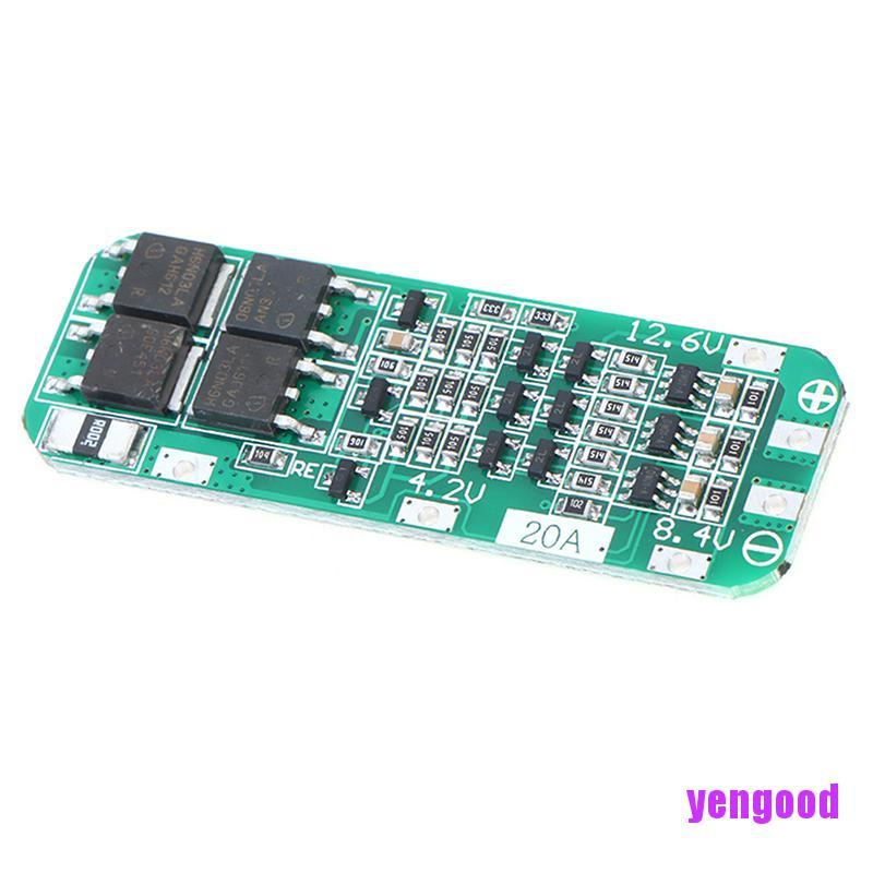 Phụ Kiện Bảo Vệ Pin Lithium 18650 3S 20A PCB BMS 12.6V Chuyên Dụng Sự Bảo