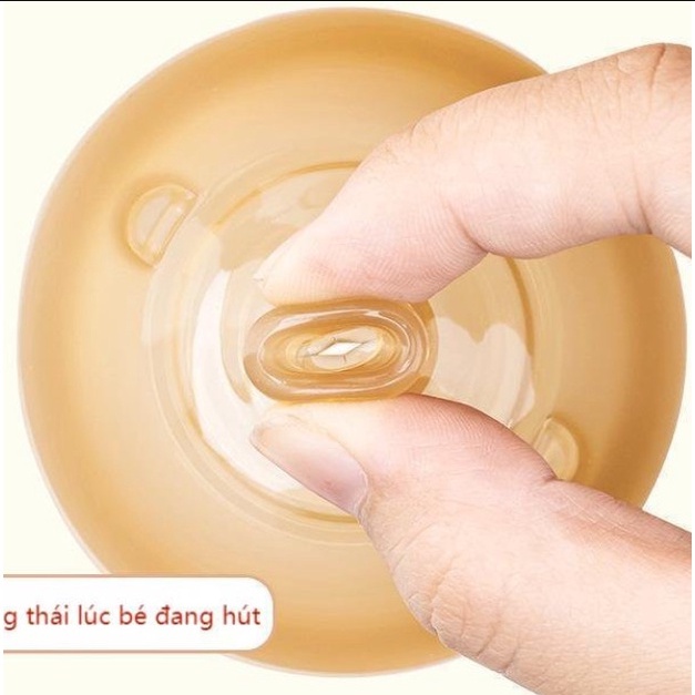 Núm sữa KAMIDI cao cấp mô phỏng đầu ti mẹ - núm hút nước - màu ti, độ mềm, cảm giác như đang ti mẹ