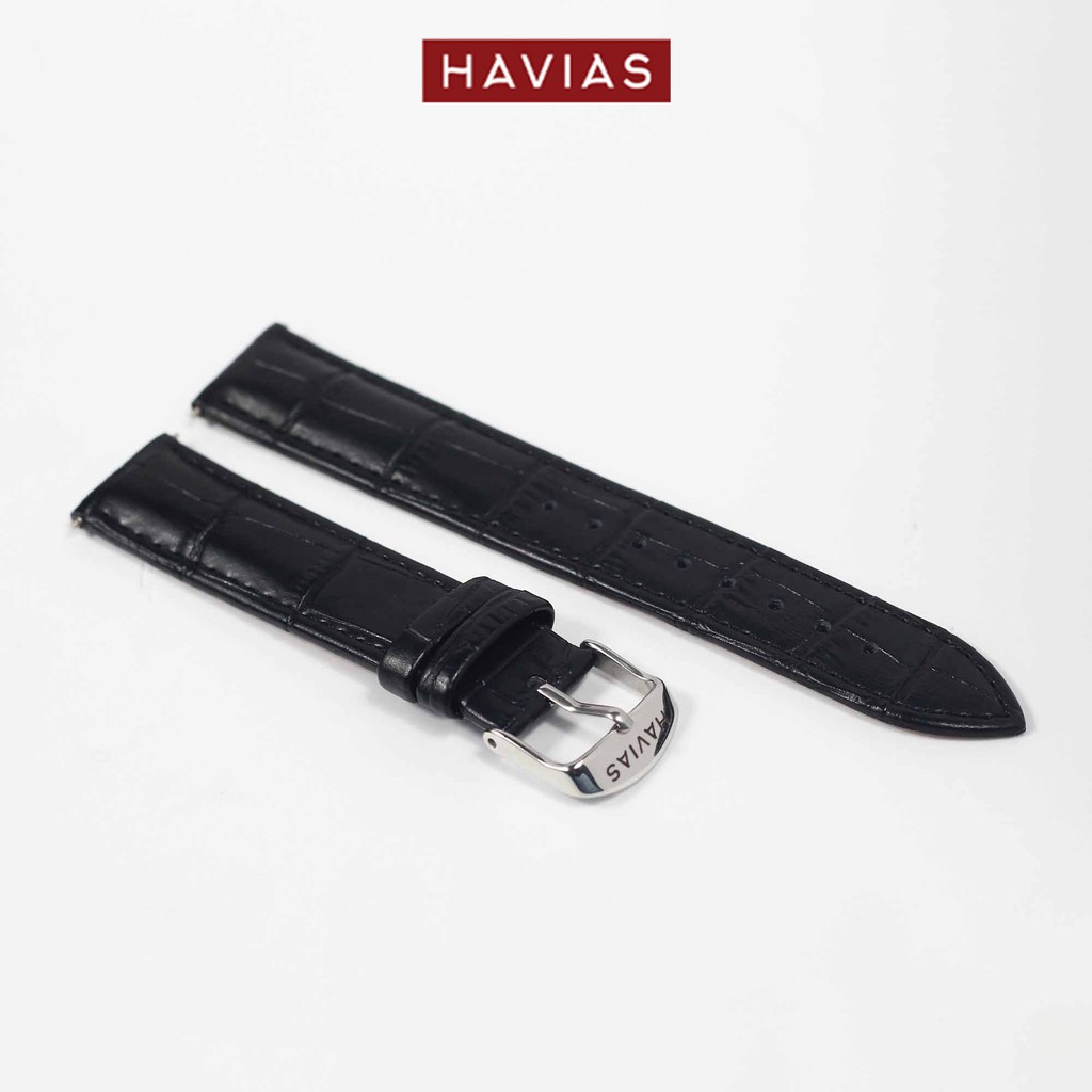 Dây đồng hồ HAVIAS Tradis - Khóa Trắng Bạc (Silver)