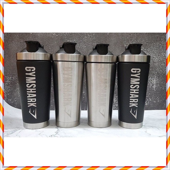 Bình Lắc Shaker Tập Gym - Chai Nước Inox Gym Shark Giữ Nhiệt KINGDOM SPORT - HÀNG MỚI VỀ