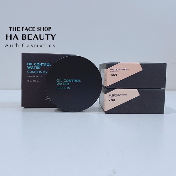 Phấn nước kiềm dầu trang điểm che phủ tốt hàn quốc The Face Shop fmgt Oil Control Water Cushion Ex 15g SPF50+PA+++ | BigBuy360 - bigbuy360.vn