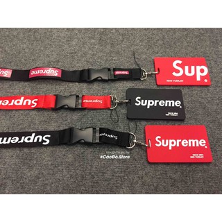 Landyard + thẻ tên Supreme