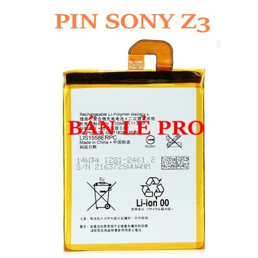 PIN SONY Z3