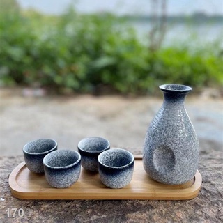 PBình rượu sake phong cách nhật, rượu trắng, bộ ngâm rượu gốm sứ, lẩu nhà hàng tại gia, ấm nấu rượu, ly rượu nhỏ, ly thủ