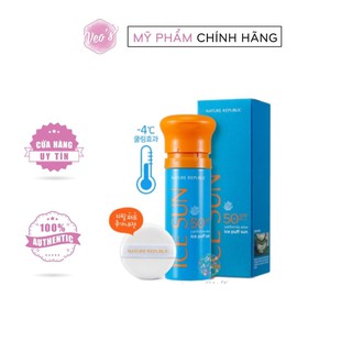 Kem chống nắng Ice Sun Natural Republic California Aloe Ice Puff Sun SPF50 (Date: T3/2022)