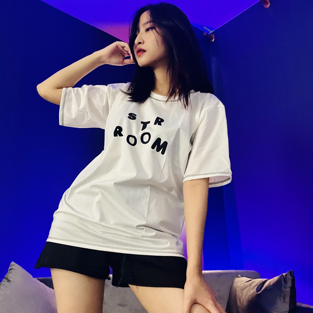 [ Quà tặng là khẩu trang bạn nhé] Áo phông tay lỡ STR room chất liệu cotton siêu thoáng | BigBuy360 - bigbuy360.vn
