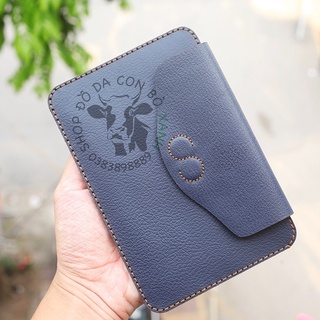 Ví đựng giấy tờ xe da bò thật handmade Mẫu 03