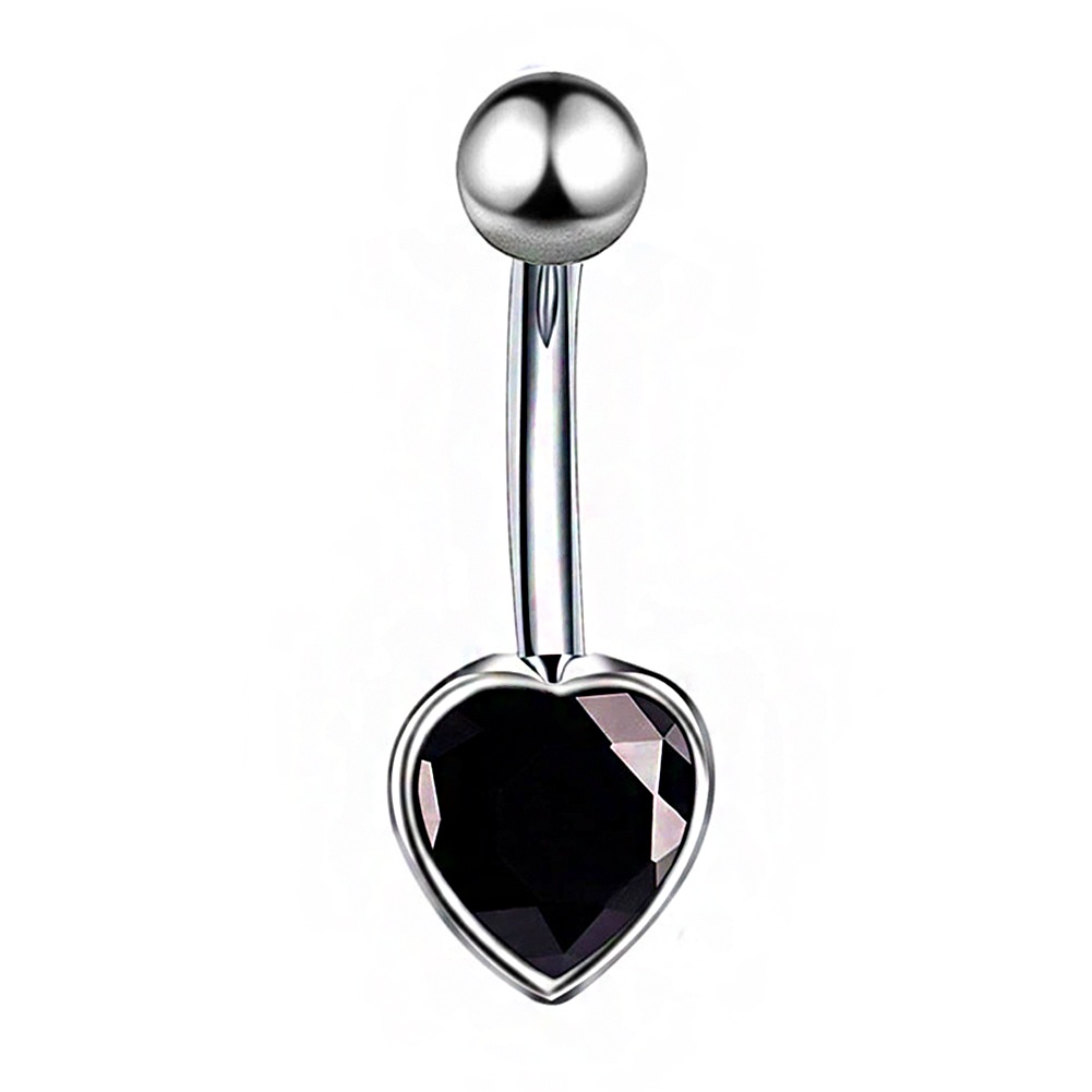 Khuyên RốN HìNh Tim ĐíNh Đá QuyếN Rũ