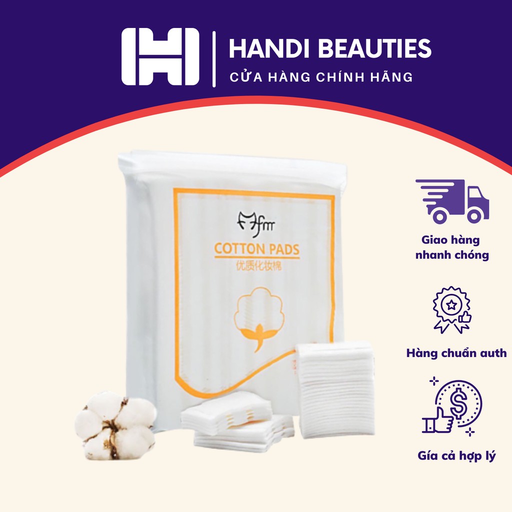 Bông tẩy trang 3 lớp Cotton Pads túi 222 miếng CPM1