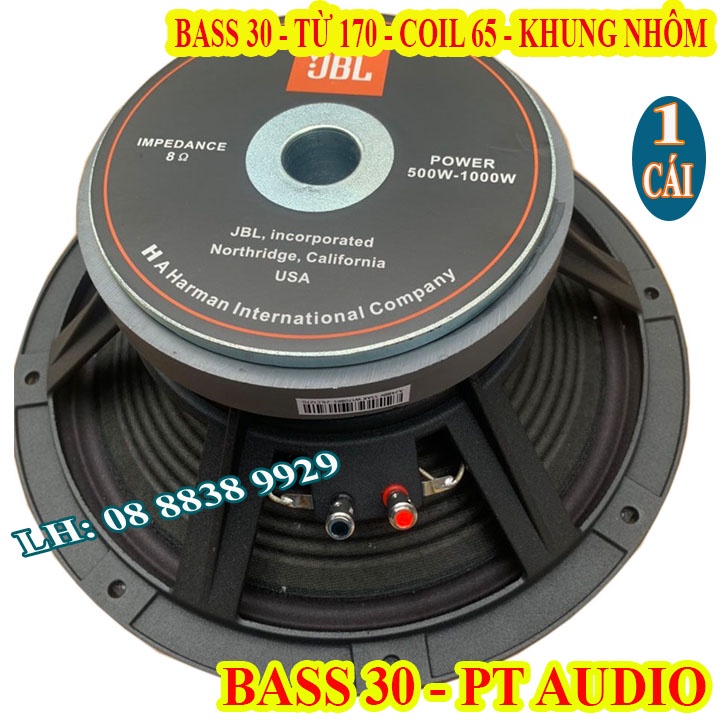 CỦ BASS 30 BL KHUNG NHÔM CÔN 65MM TỪ 170 CAO CẤP - GIÁ 1 LOA