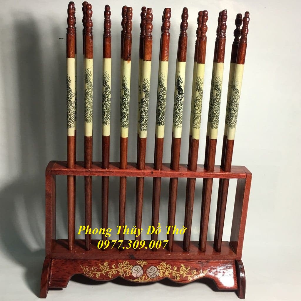 Đũa thờ bộ 10 đôi bằng gỗ đẹp