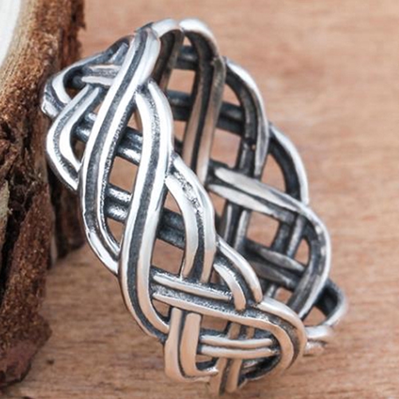 Nhẫn đeo tay kim loại phong cách vintage dành cho nữ