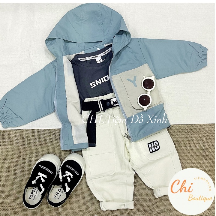 Set 3 Chi Tiết Áo Ba Lỗ Quần Jean Và Áo Khoác Chất Mềm Mịn Thoáng Mát Cho Bé Có Bán Tách Rời