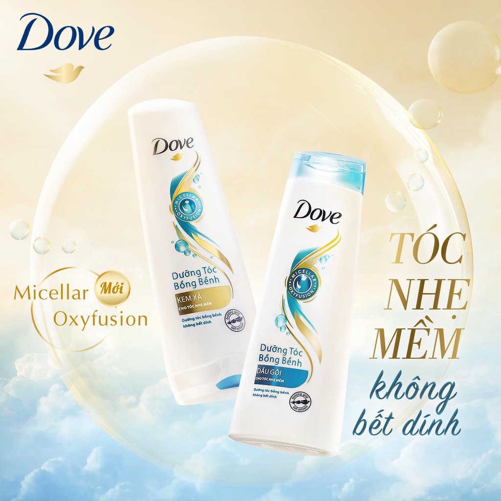 Bộ sản phẩm Dove Dưỡng Tóc Bồng Bềnh dầu gội 640g + kem xả 320g | BigBuy360 - bigbuy360.vn