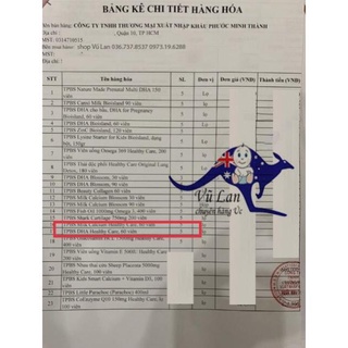 DHA Kids Healthy Care cho bé 60 viên - Úc