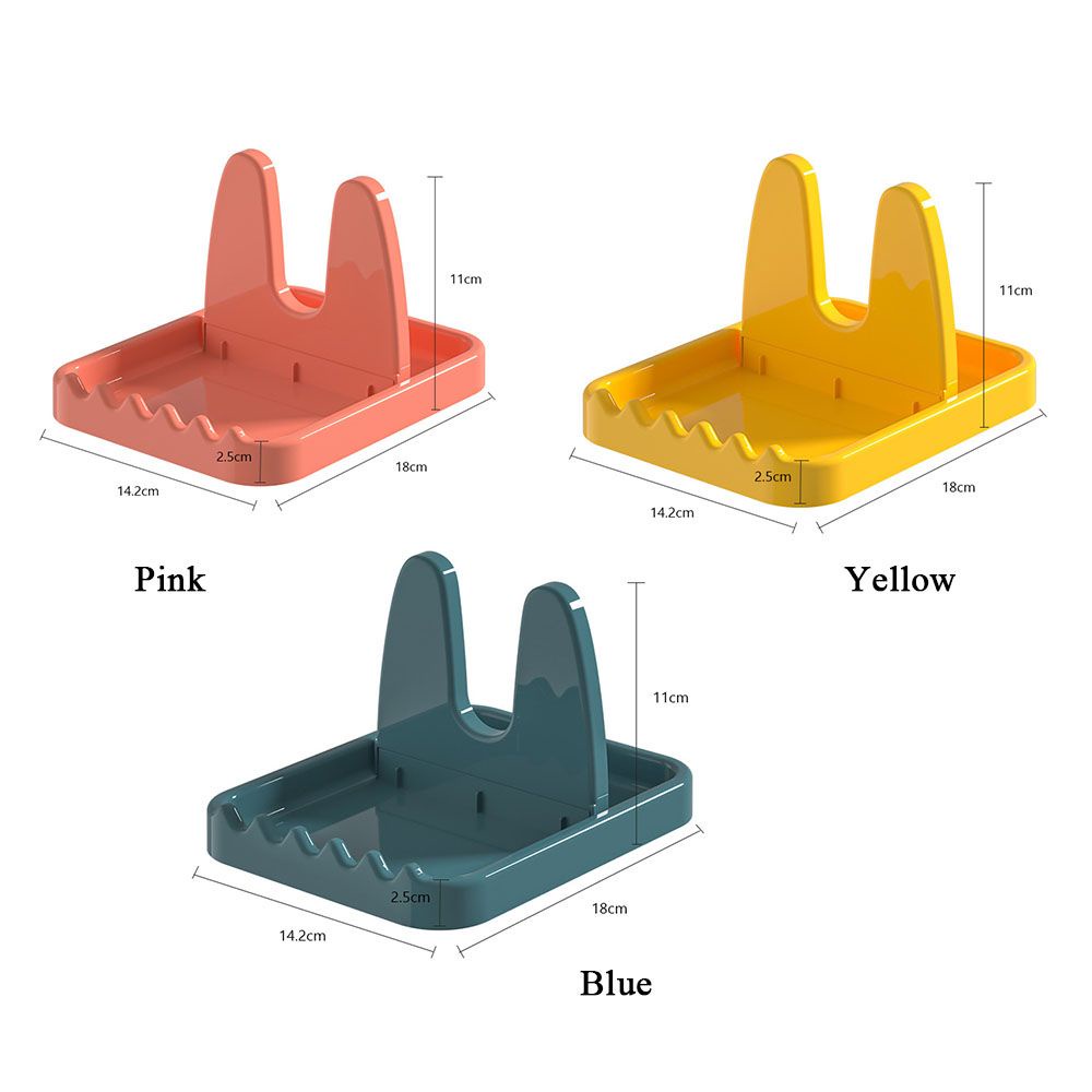 Giá Đỡ Nắp Nồi/Muỗng/Muỗng Để Bàn Bằng Nhựa Đa Năng Có Thể Gấp Gọn Cho Nhà Bếp