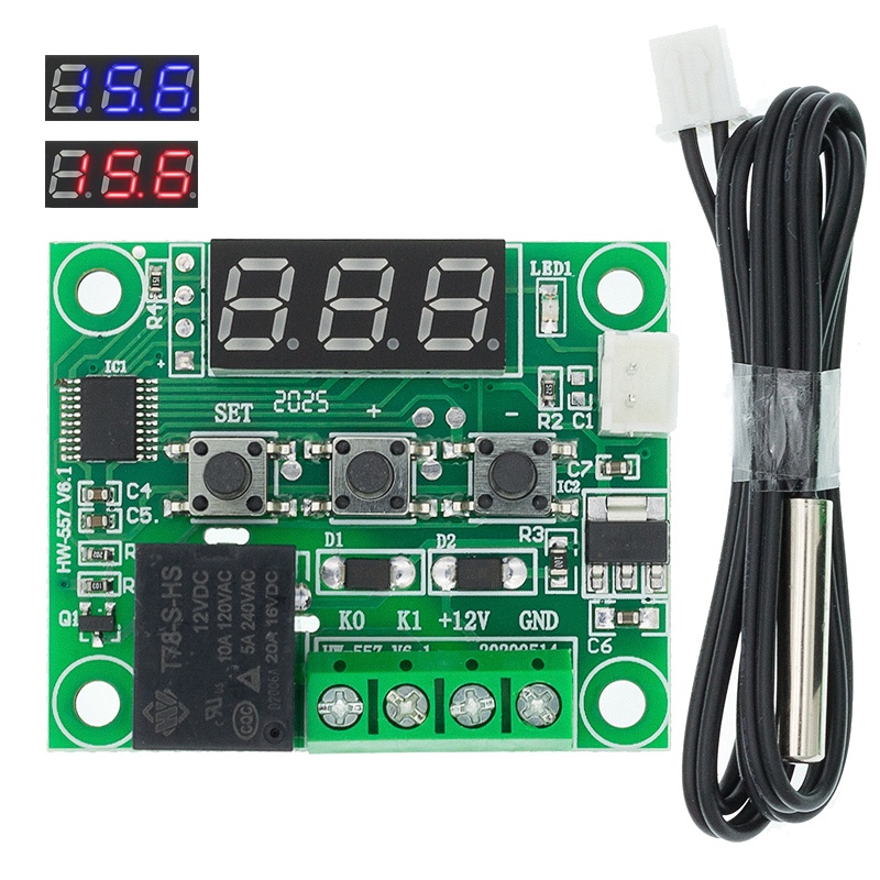 Công Tắc Điều Khiển Nhiệt Độ DC 12V W1209