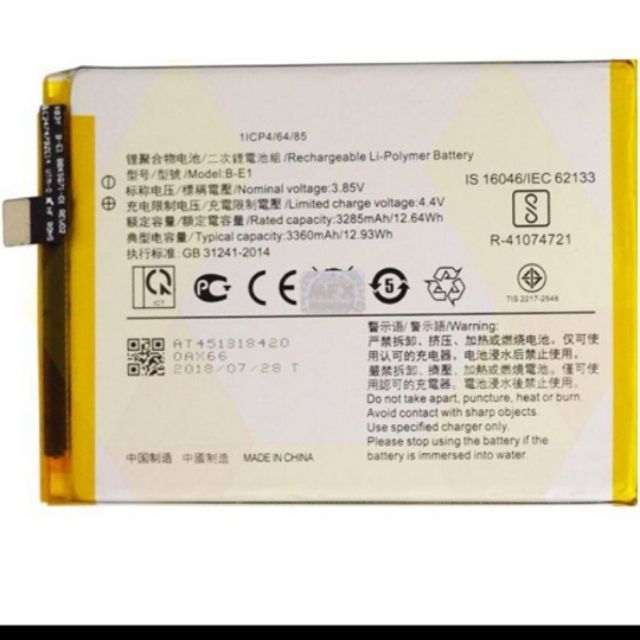 Pin Điện Thoại Vivo Y71 Hàng Chính Hãng bảo hành 6 tháng