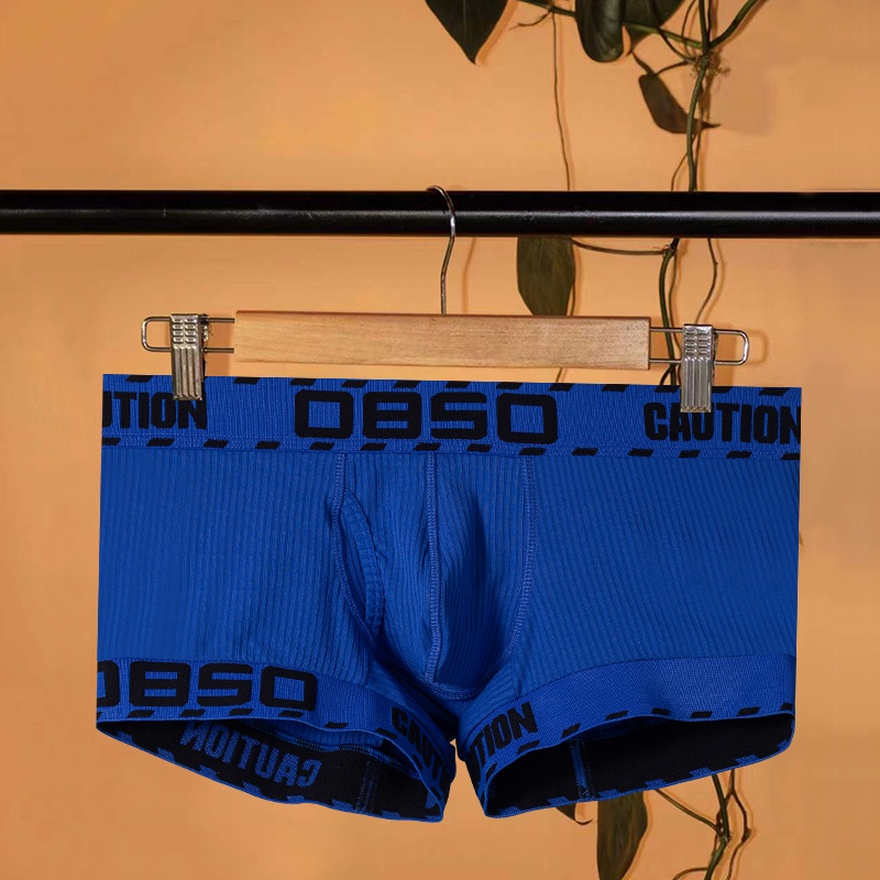 ORLVS Quần lót boxer cotton thoáng khí nhanh khô gợi cảm cho nam BS3204