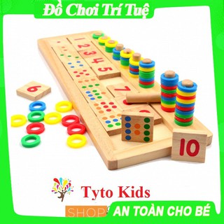 Đồ chơi giáo dục bảng số Montessori cho bé